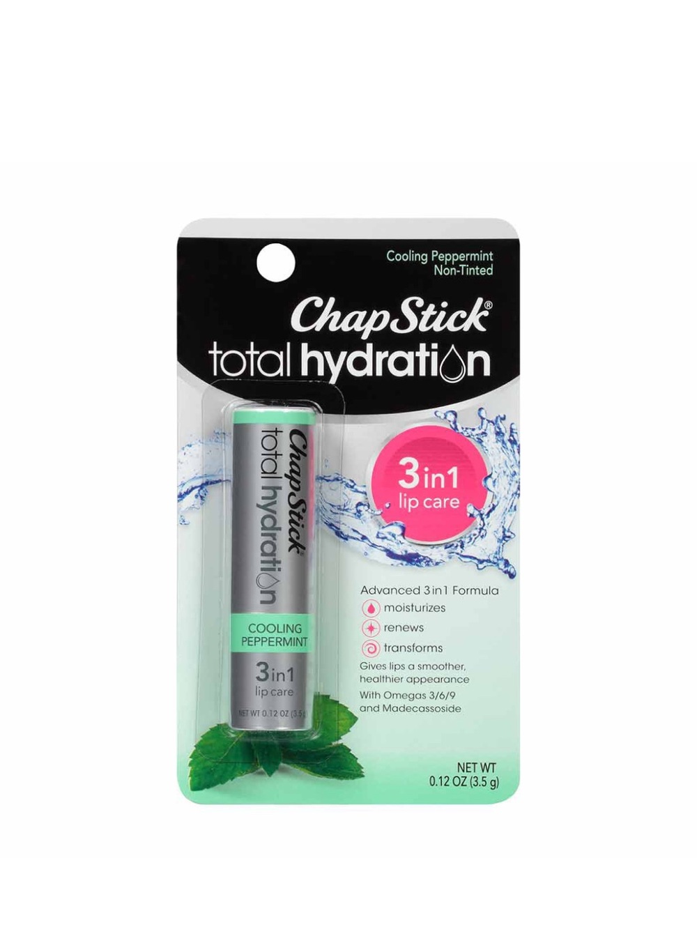 Chapstick Total Hydration Cooling Peppermint Lip Balm